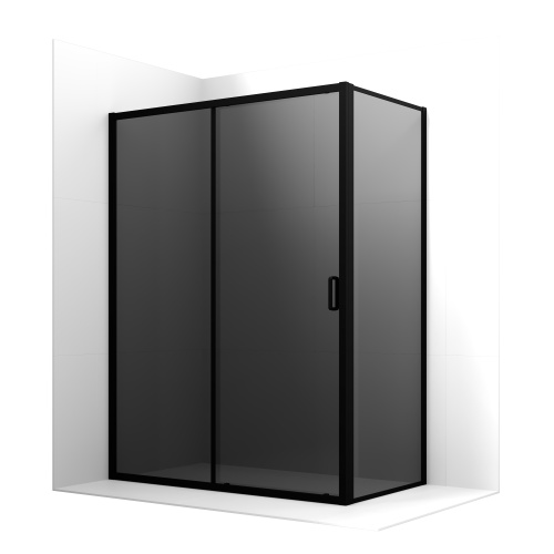 Душевой уголок Ambassador Forsa 17022222ABB-110ABB 160х110 стекло тонированное профиль черный без поддона